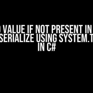 Keep Old Value if Not Present in the JSON when Deserialize using System.Text.Json in C#