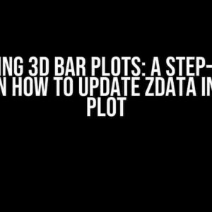 Mastering 3D Bar Plots: A Step-by-Step Guide on How to Update ZData in a Bar3 Plot